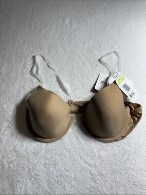 Maidenform Beige Nude 3 way Convertible Bra with Clear Straps